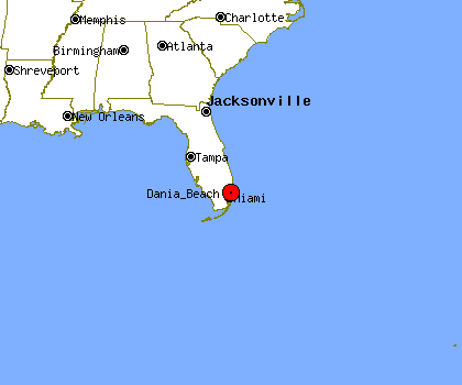 Dania beach map