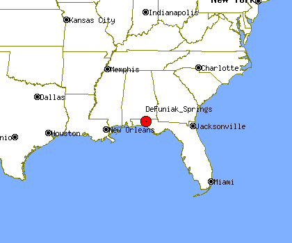 Defuniak Springs Florida Map
