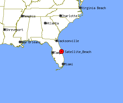 Map Of Satellite Beach Florida