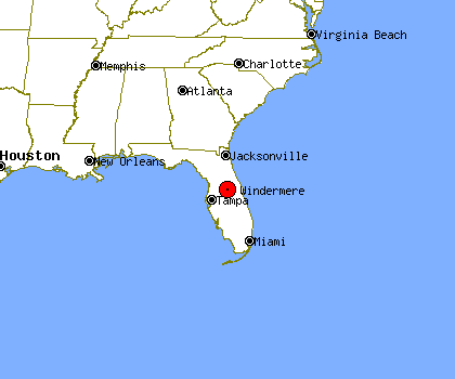 Map Of Windermere Florida